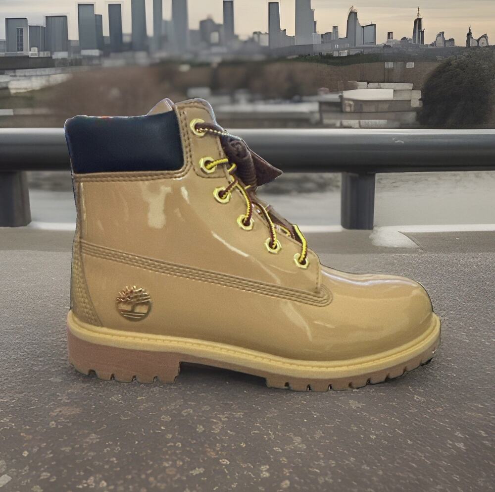 New Kids Size 5Y Timberland Premium 6 inch Lace Waterproof Brown Boots